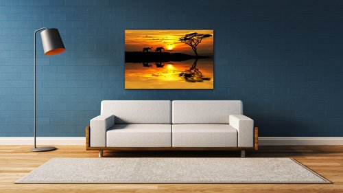 Obraz Safari západ slunce - 60 x 40 cm