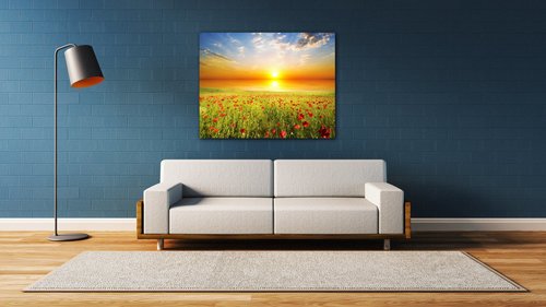 Obraz Makové pole - 90 x 70 cm
