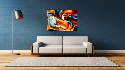 Obraz Pestrobarevný abstrakt - 70 x 50 cm