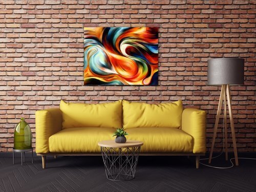 Obraz Pestrobarevný abstrakt - 90 x 70 cm