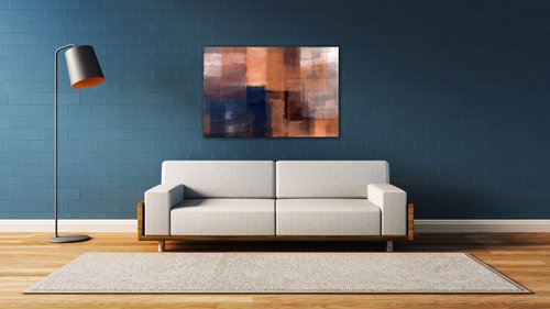 Obraz Kresba abstraktní obdélníky - 60 x 40 cm