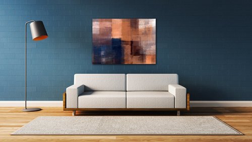 Obraz Kresba abstraktní obdélníky - 70 x 50 cm