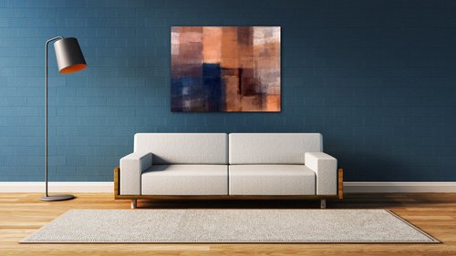 Obraz Kresba abstraktní obdélníky - 90 x 70 cm