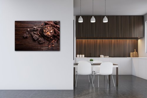 Obraz Zátiší s čokoládou - 90 x 60 cm