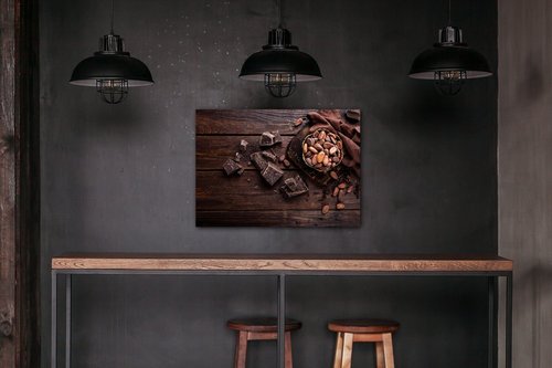 Obraz Zátiší s čokoládou - 70 x 50 cm