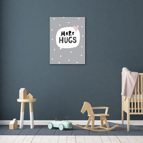 Obraz More hugs šedý - 30 x 40 cm