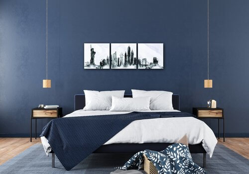 Obraz New York panorama - 90 x 30 cm (3 dílný)
