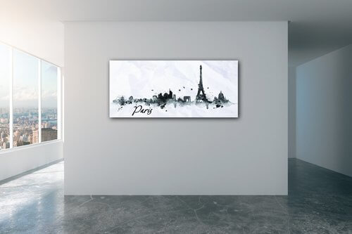 Obraz Paříž panorama - 90 x 40 cm