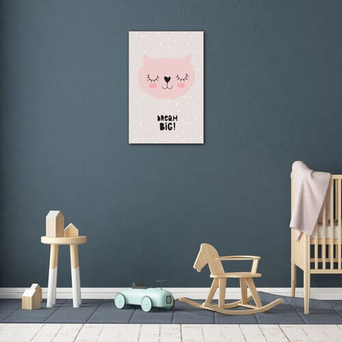 Obraz Kočička Dream Big - 40 x 60 cm