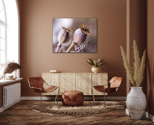 Obraz Suché květy skandinávský styl - 90 x 70 cm