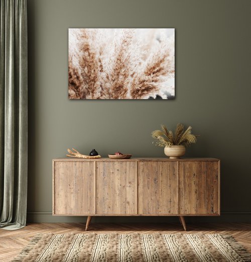 Obraz Suchá tráva skandinávský styl - 120 x 80 cm