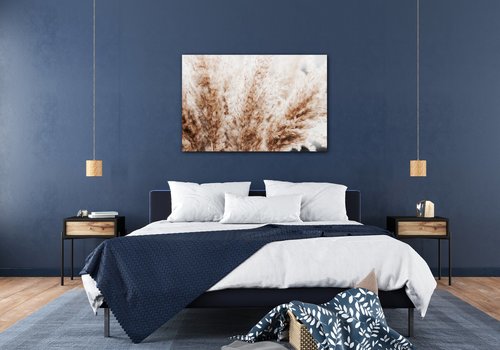 Obraz Suchá tráva skandinávský styl - 90 x 60 cm