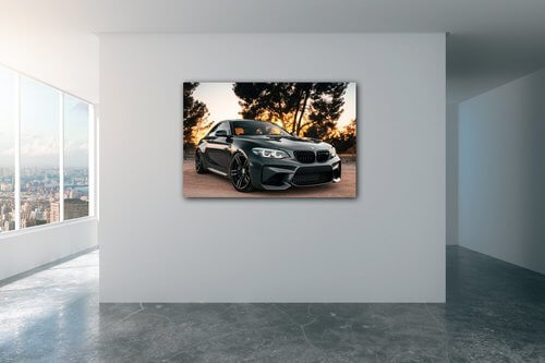Obraz BMW M2 černé - 90 x 60 cm