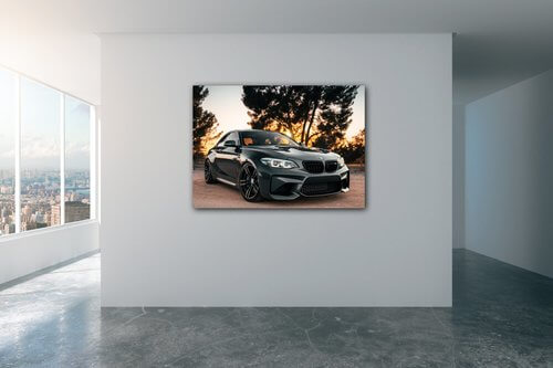 Obraz BMW M2 černé - 70 x 50 cm