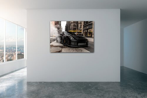 Obraz Porsche 911 černé NY - 70 x 50 cm