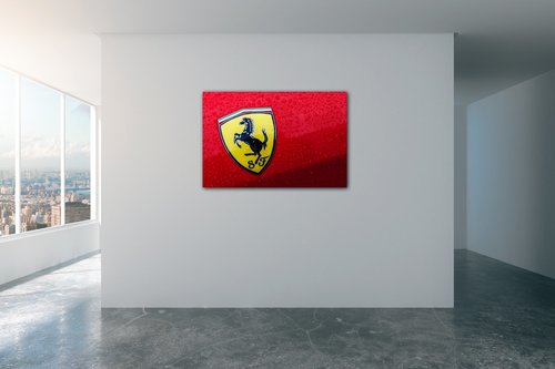 Obraz Ferrari znak - 60 x 40 cm