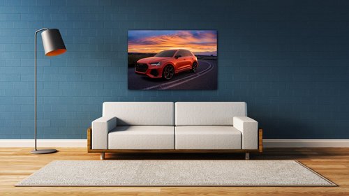 Obraz Audi RSQ3 červená - 60 x 40 cm