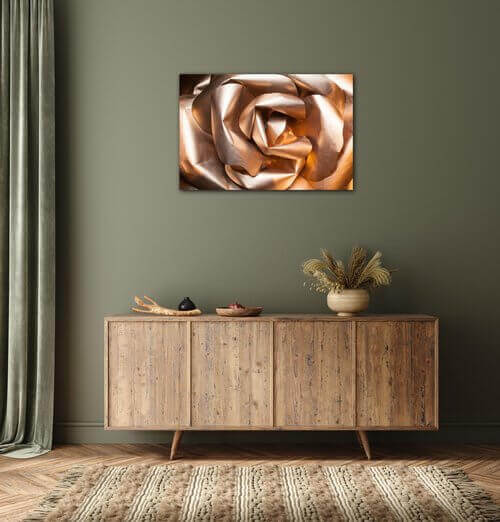 Obraz Abstrakt zlatá růže - 60 x 40 cm