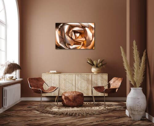 Obraz Abstrakt zlatá růže - 60 x 40 cm