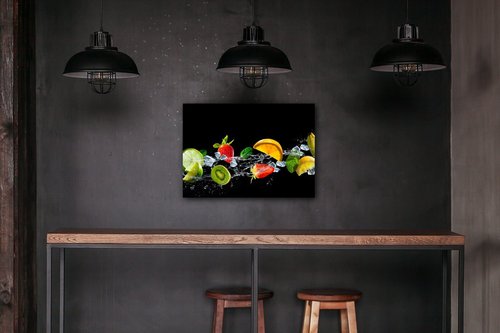 Obraz Ovoce ve vodě - 70 x 50 cm