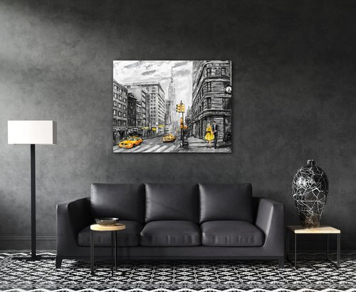 Obraz New York žluté detaily - 90 x 70 cm