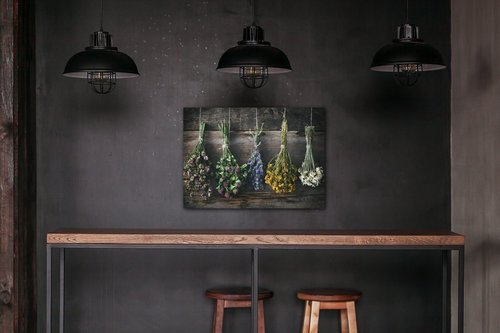 Obraz Suché květiny - 70 x 50 cm