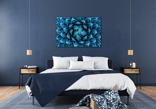 Obraz Modrý květ - 90 x 60 cm