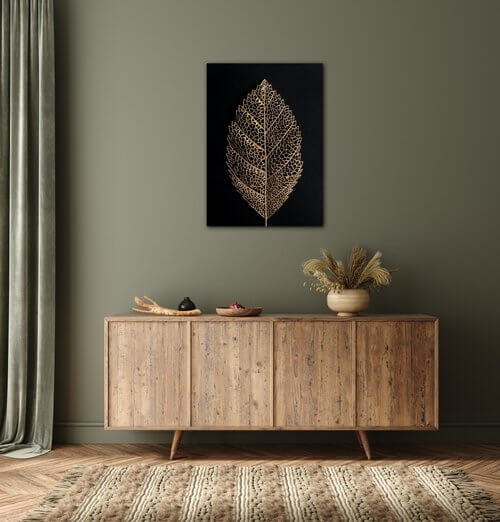 Obraz Zlatý list - 50 x 70 cm