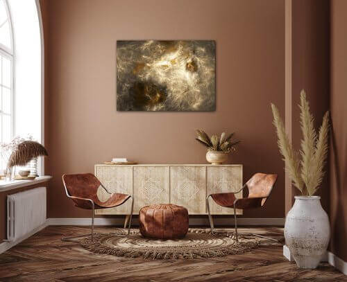 Obraz Abstrakt zlatá - 70 x 50 cm