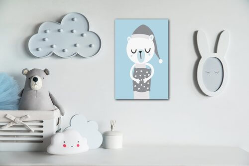 Obraz Sleepy bear - 20 x 30 cm