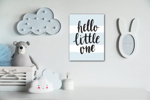 Obraz Hello little one - 30 x 40 cm