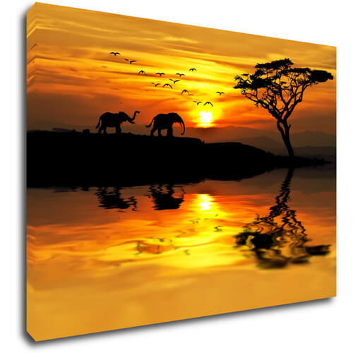 Obraz Safari západ slunce - 70 x 50 cm