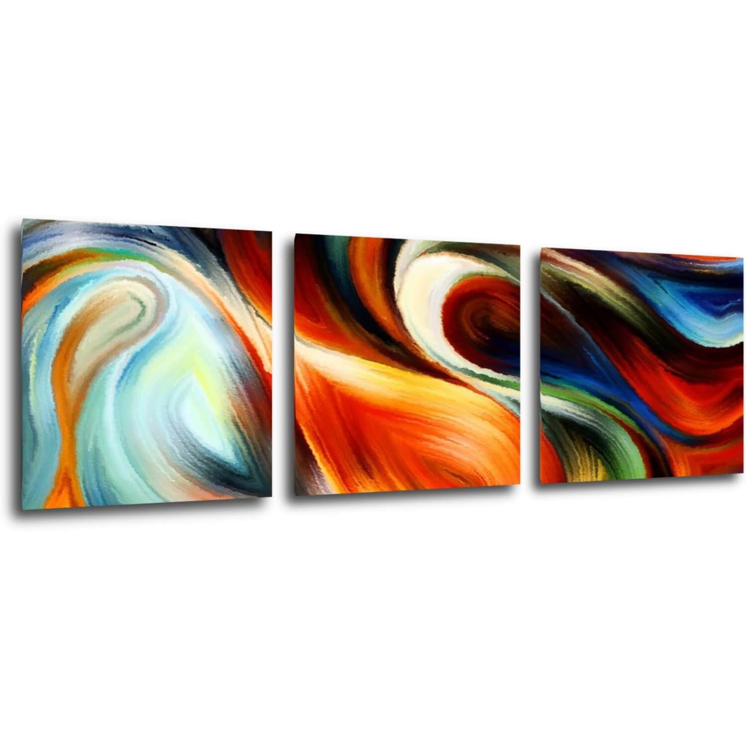 Obraz Pestrobarevný abstrakt - 90 x 30 cm (3 dílný)