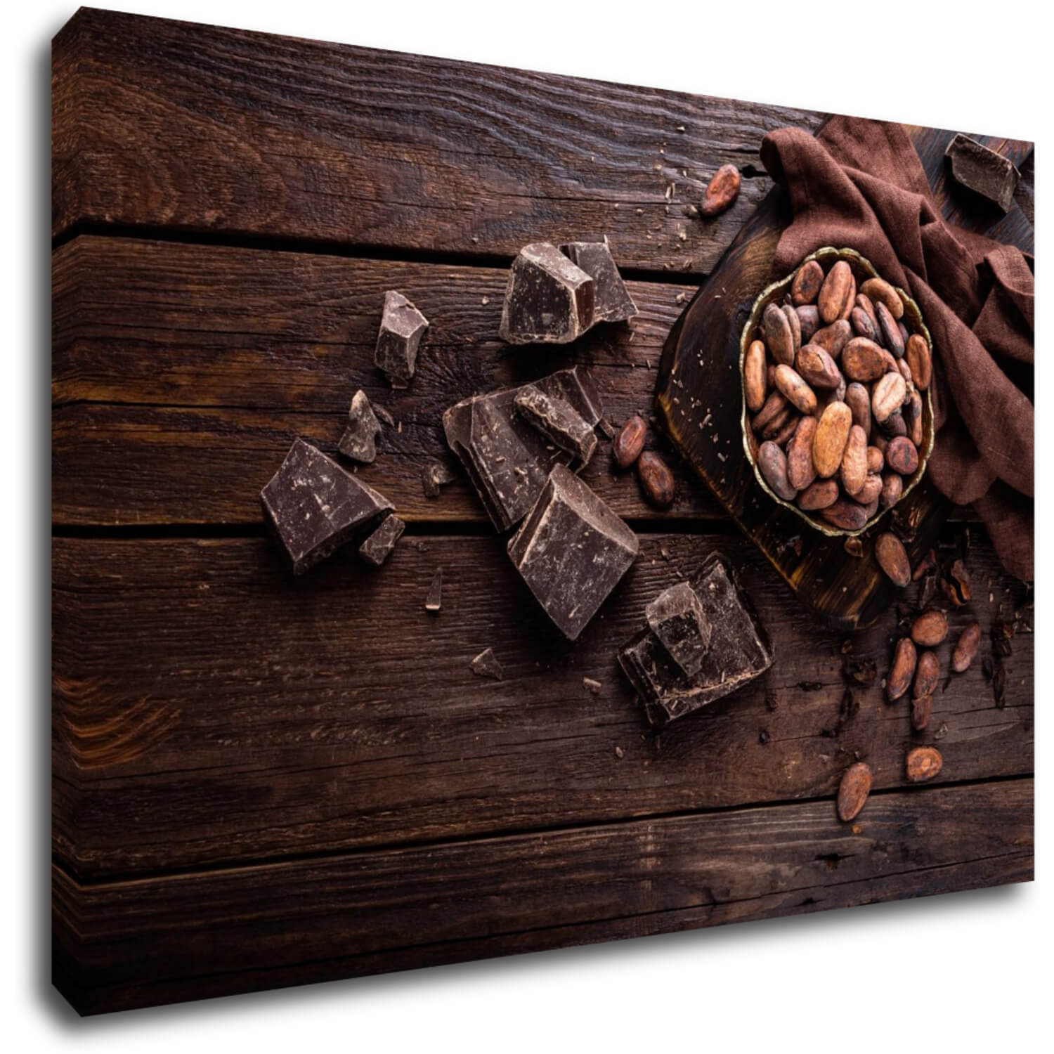 Obraz Zátiší s čokoládou - 90 x 60 cm