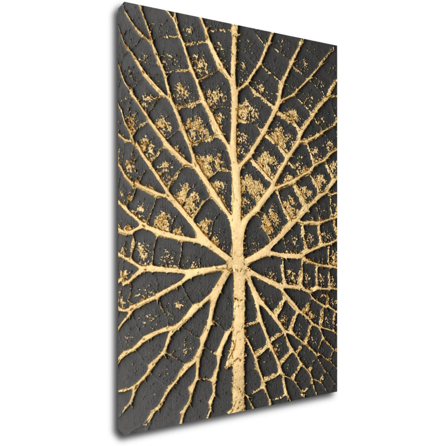 Obraz Zlatá struktura listu - 50 x 70 cm