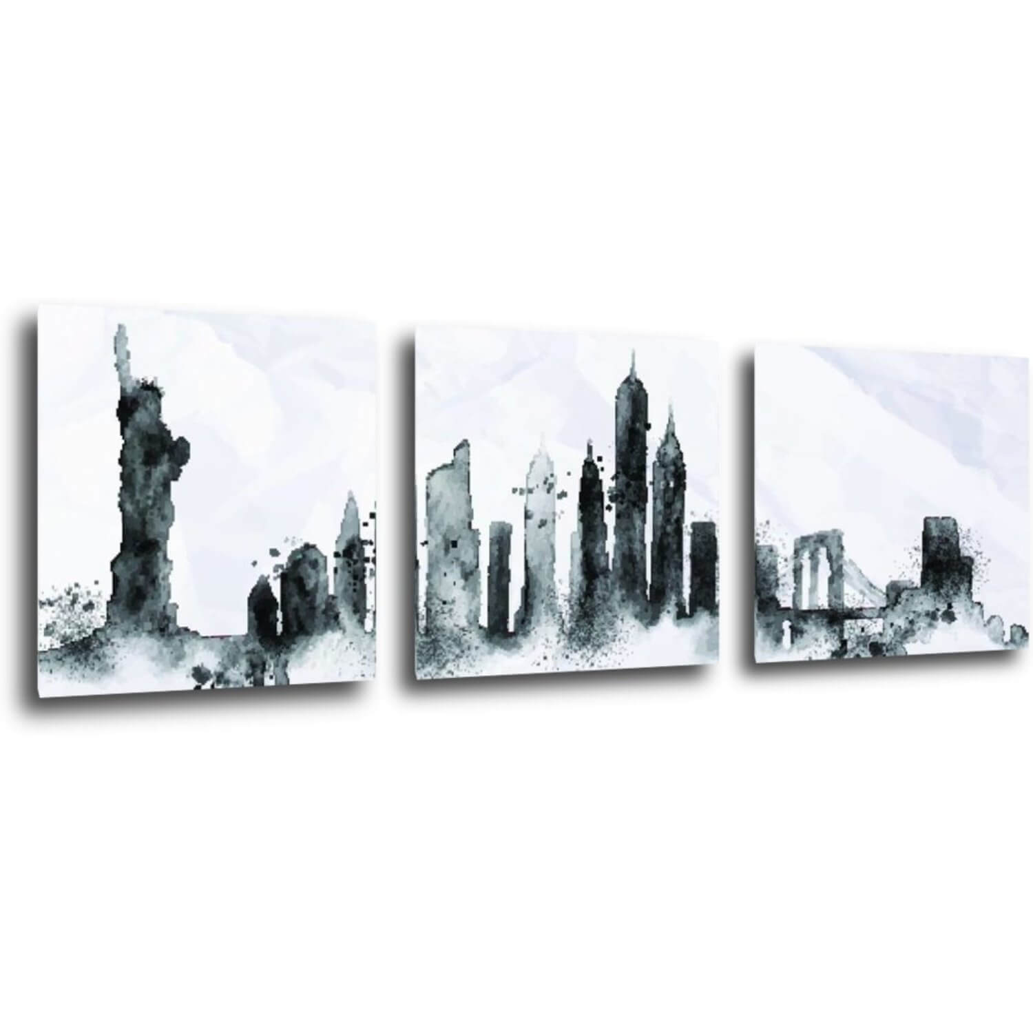 Obraz New York panorama - 90 x 30 cm (3 dílný)