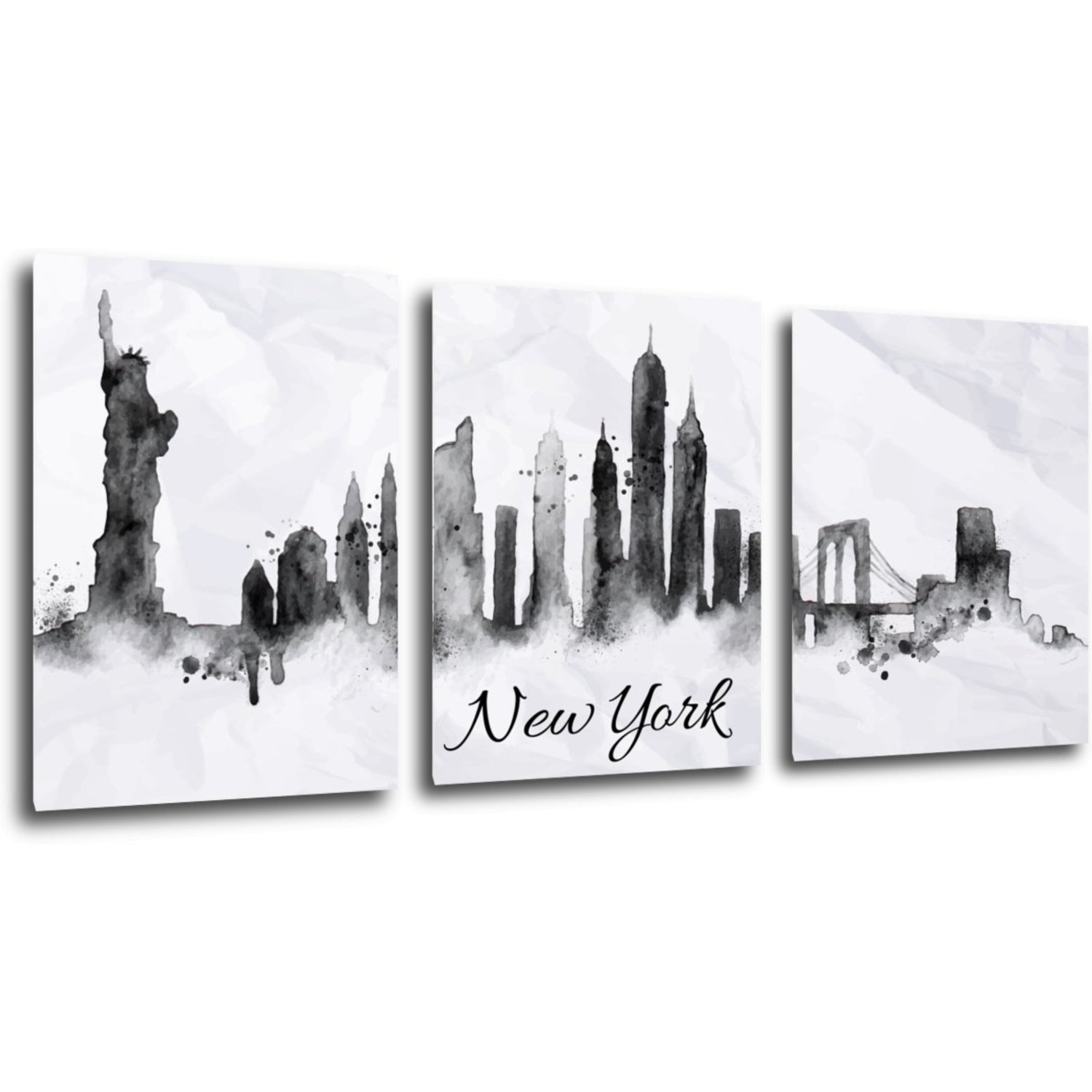Obraz New York panorama - 90 x 40 cm (3 dílný)