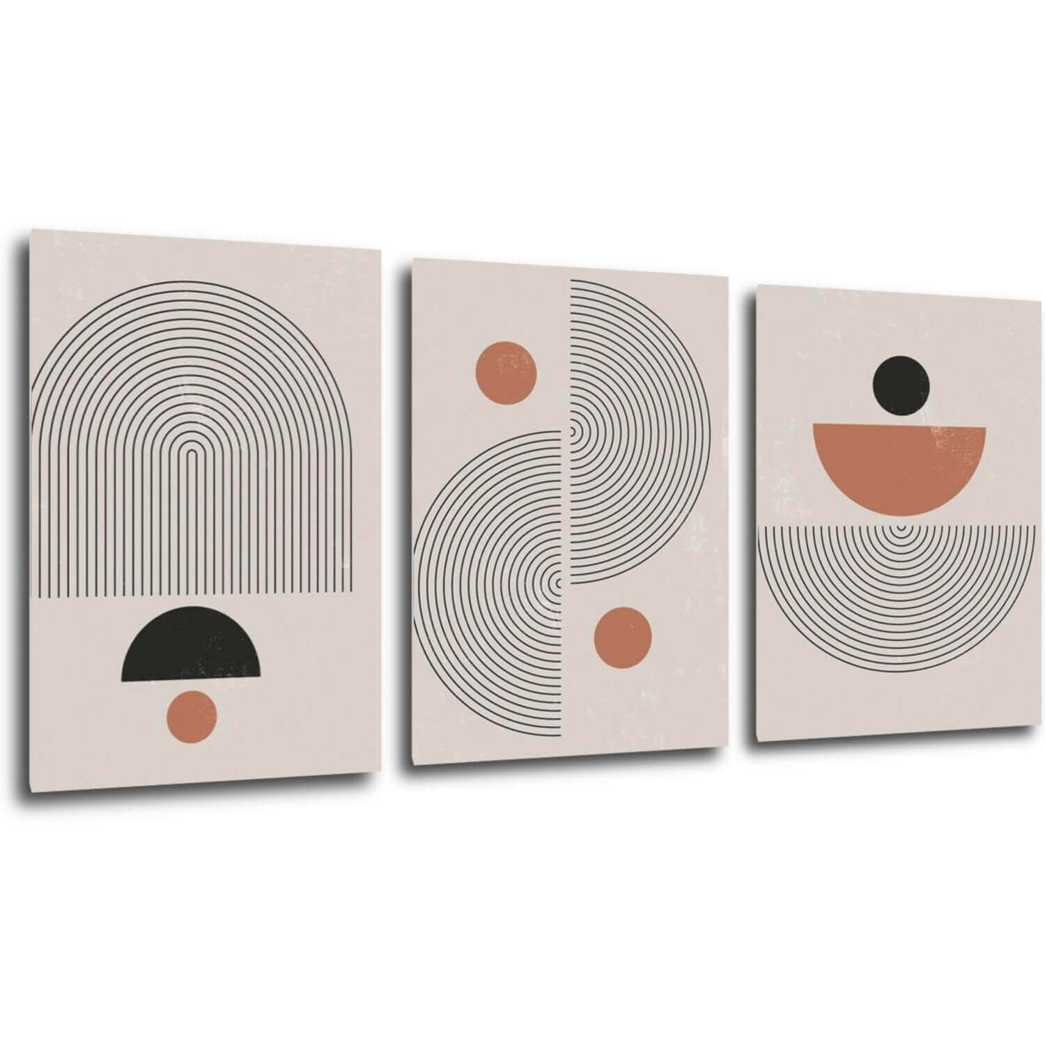Obraz Abstraktní set skandinávský - 150 x 70 cm (3 dílný)