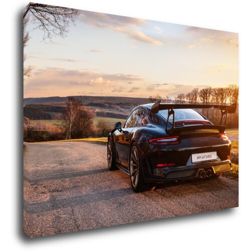 Obraz černé Porsche 911 - 70 x 50 cm