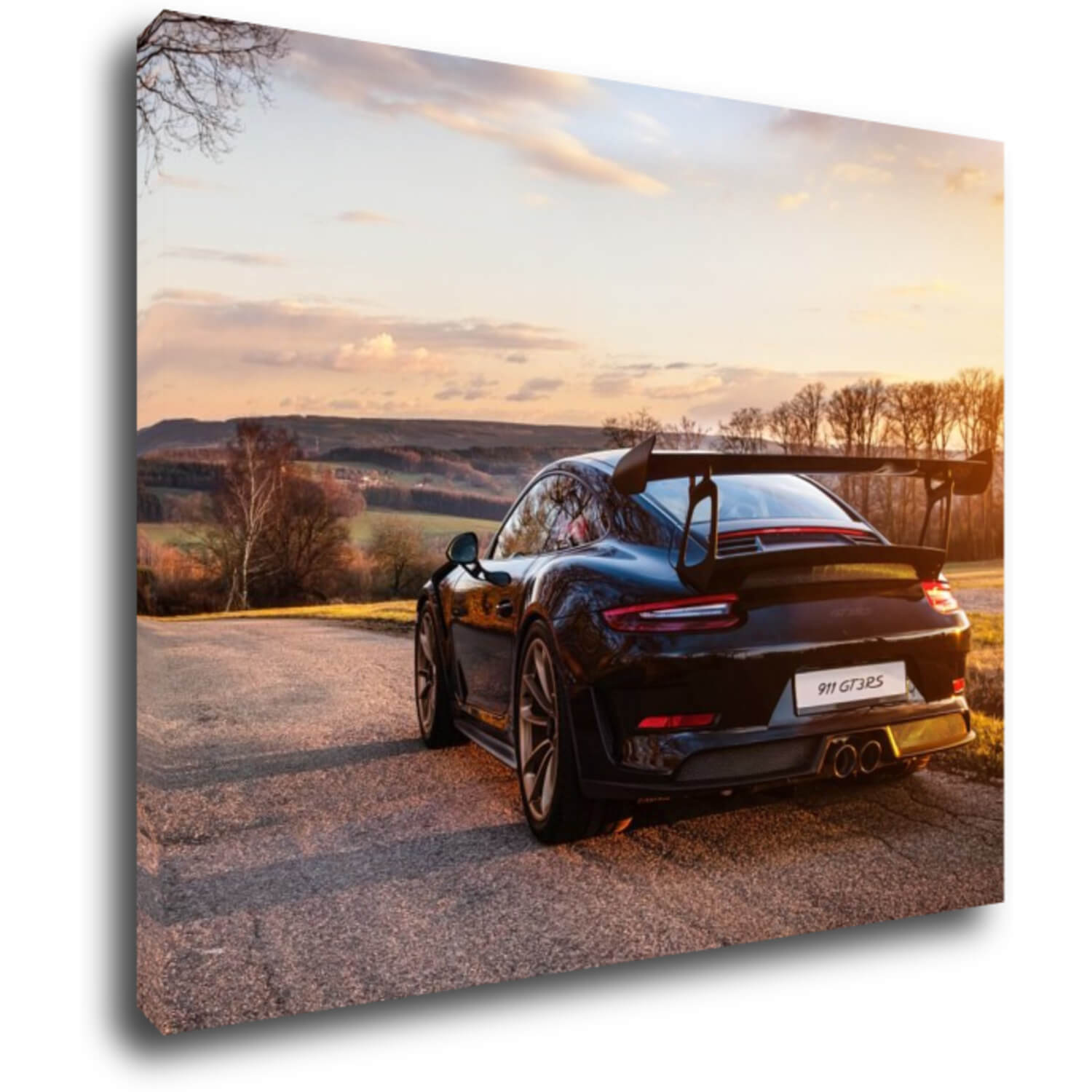 Obraz černé Porsche 911 - 90 x 70 cm