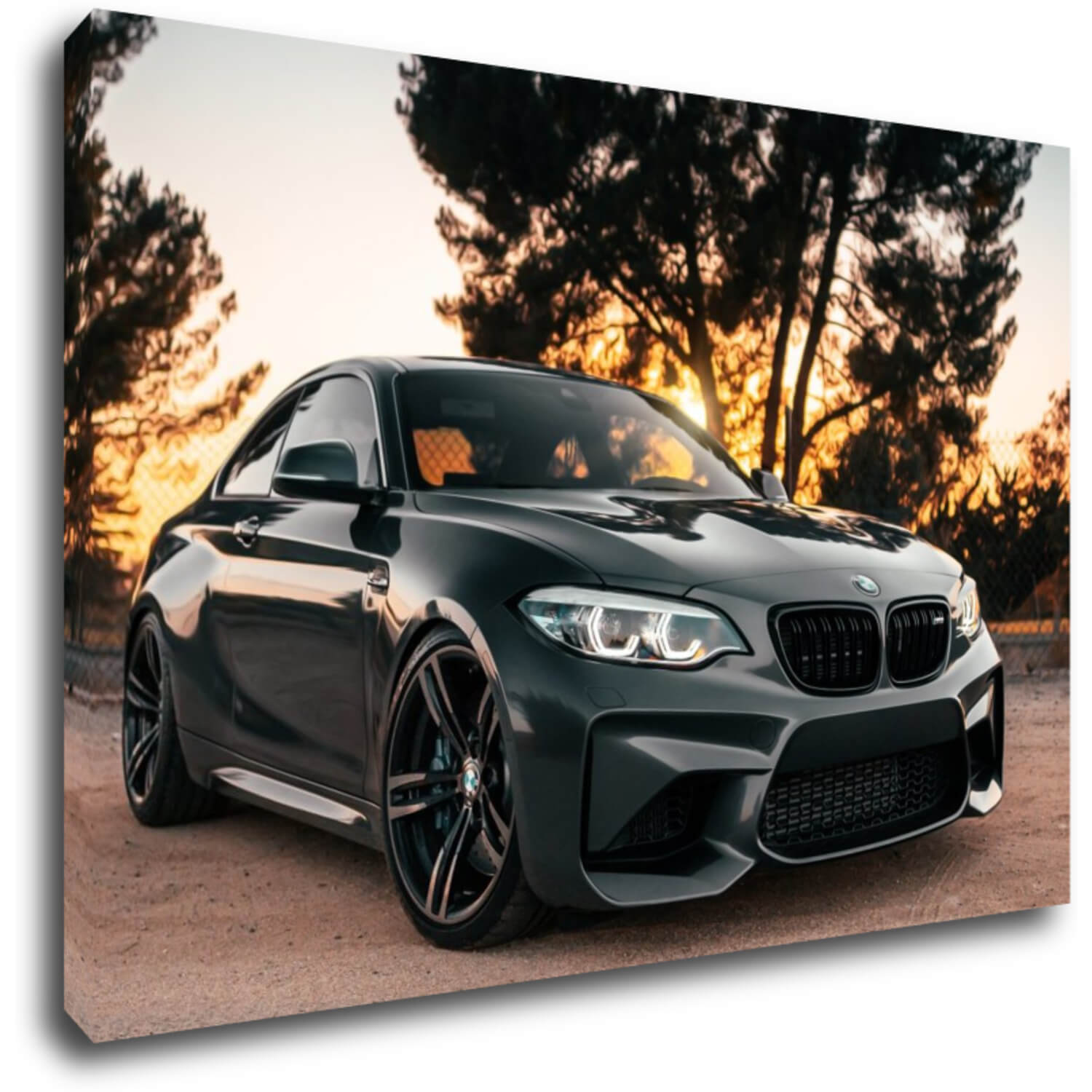 Obraz BMW M2 černé - 90 x 60 cm