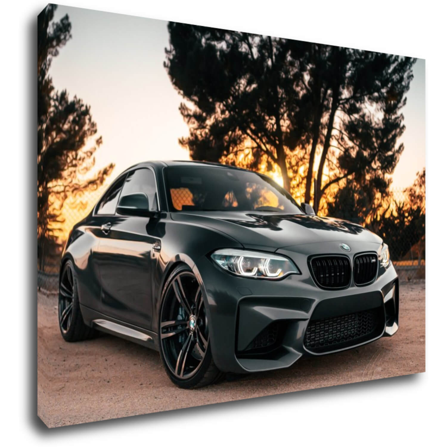 Obraz BMW M2 černé - 70 x 50 cm