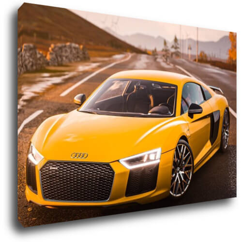 Obraz Audi R8 žlutá