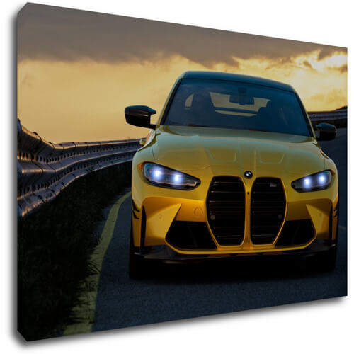 Obraz BMW M4 žlutá