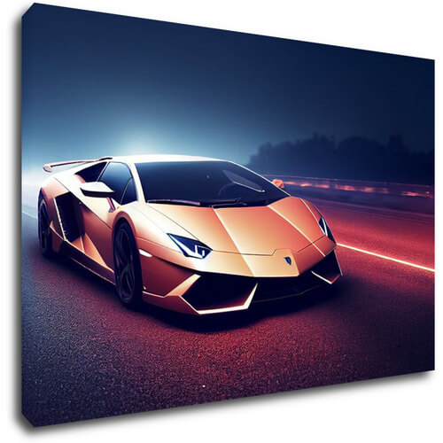 Obraz Lamborghini ilustrace - 90 x 60 cm