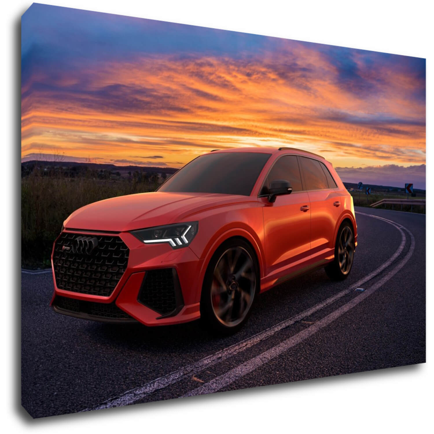 Obraz Audi RSQ3 červená - 60 x 40 cm