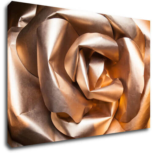 Obraz Abstrakt zlatá růže - 90 x 60 cm