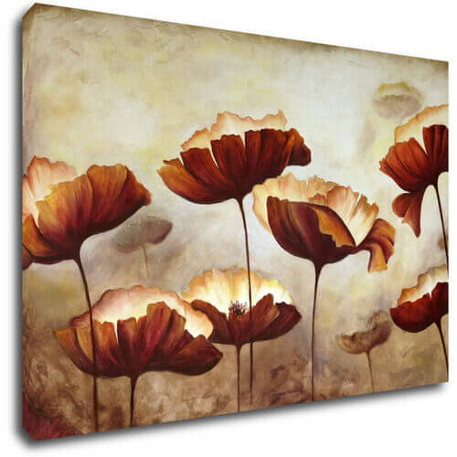 Obraz Malované květiny - 30 x 20 cm
