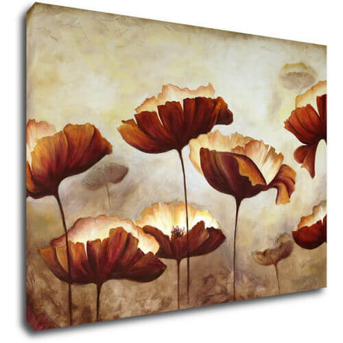 Obraz Malované květiny - 70 x 50 cm