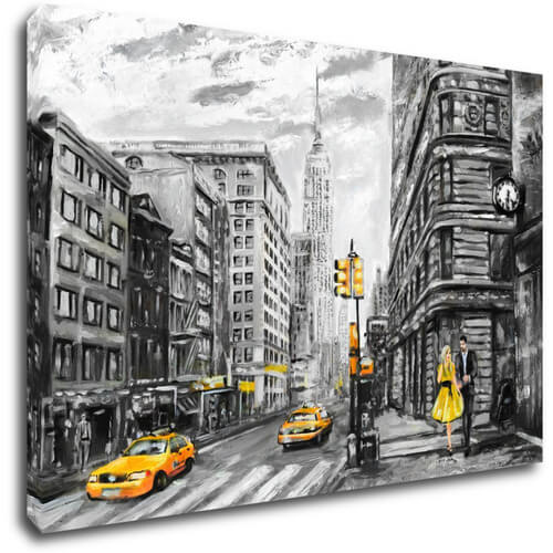 Obraz New York žluté detaily - 90 x 60 cm